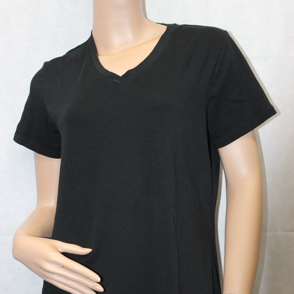 Eddie Bauer Women's Black Short Sleeve T-Shirt